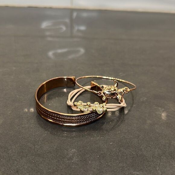 Rose Gold Bracelet Bundle-NWOT - Picture 1 of 11